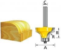 Кромочная калевочная фреза 2.3R, 17.3х8, S8, 2T Makita D-48480