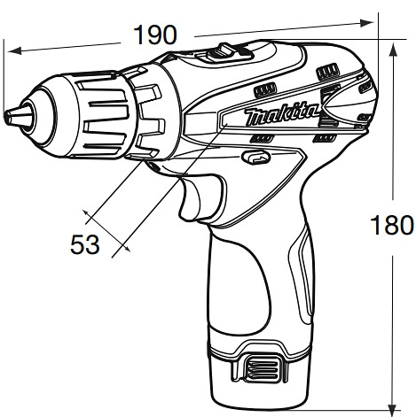 Дрель-шуруповёрт Makita DF330DZ