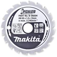 Диск по дереву 85х1.0х15 мм, 20T, ATB Makita B-09204