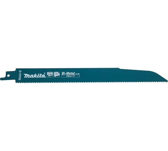 Сабельная пилка для древесины с гвоздями 228x1,25x10TPI, 2 шт. Makita D-72752