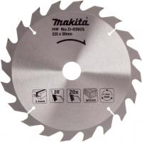 Диск пильный для дерева, 235x2.4x30/25/25.4, 20T Makita D-03925