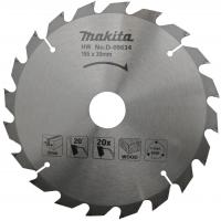 Диск пильный для дерева, 185х2.0х30/16/20 мм, 20T Makita D-09634