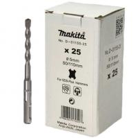 Бур SDS-PLUS 5x110, 25 шт Makita D-01155-25