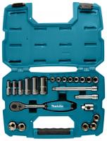 Набор ключей и головок 23 предмета 3/8 Makita B-65573