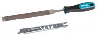 Плоский напильник 150 мм с рукояткой и шаблоном Makita D-70998