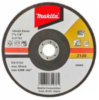 Лепестковый шлифовальный диск Z120, 180 мм Makita D-27763