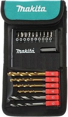 Набор насадок и сверл в тканевом чехле 17 шт Makita D-31762