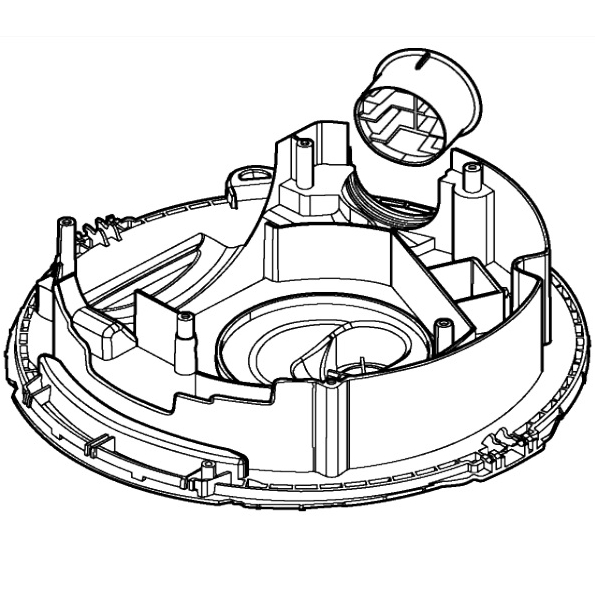 Опорная пластина с патрубком Makita W107409166