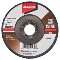 Лепестковый шлифовальный диск Z40, 125 мм Makita D-63781