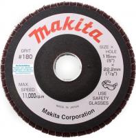 Шлифовальный диск фибровый 115x22x12 мм, K180, 1 шт Makita A-81044