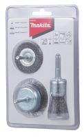 Набор проволочных щеток (50, 50, 25) 6 мм, 3 шт Makita D-66070