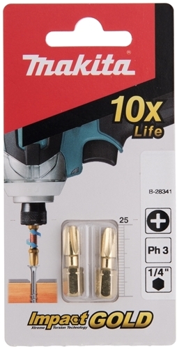 Насадка Impact Gold PH3, 25 мм, C-form, 2 шт Makita B-28341