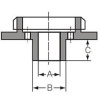 Направляющая втулка, 7.7x9.5x8 мм для фрезера 3600H, 3601B Makita 323448-2