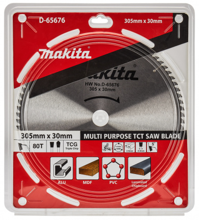 Пильный диск универсальный 305x30 мм, 80T Makita D-65676
