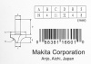 Фреза пазовая фасонная 4R, 19х11, S8, 2T Makita D-10970