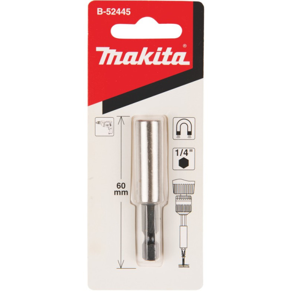 Намагниченный держатель насадок, 60 мм, 1/4, E-form (MZ) Makita B-52445