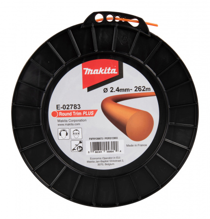 Триммерная леска, круглая, 2.4 мм х 262 м Makita E-02783