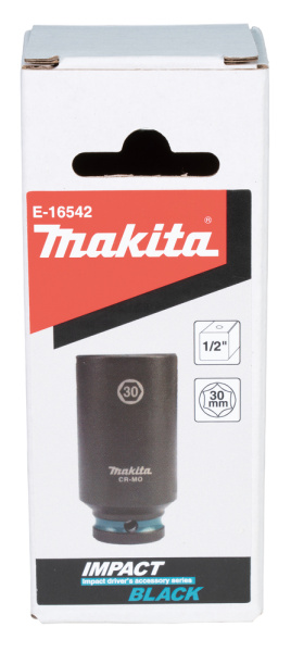 Ударная торцовая головка Impact Black 1/2, 30x81,5 мм Makita E-16542