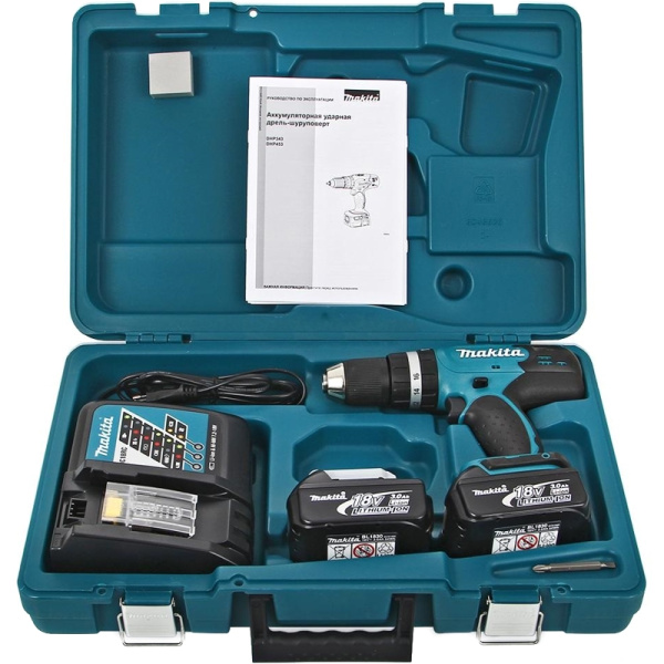 Дрель-шуруповерт ударный LXT Makita DHP453RFE