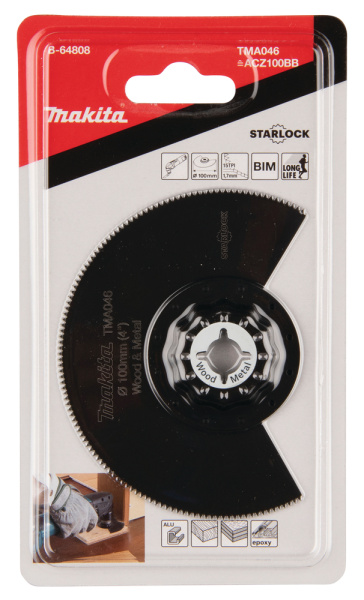 Диск для дерева и металла 100 мм, STARLOCK, TMA046 Makita B-64808