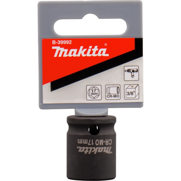 Ударный торцевой ключ 3/8, 17х28 мм для гайковёрта Makita B-39992