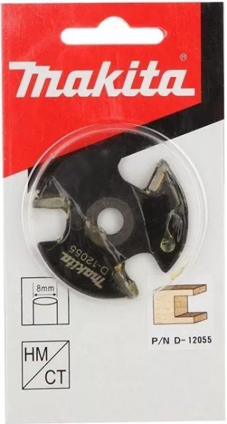Фреза пазовая дисковая без стержня 47.6х3, S8, 3T Makita D-12055