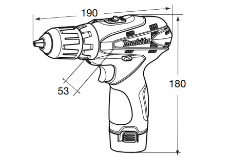 Дрель-шуруповёрт Makita DF330DW