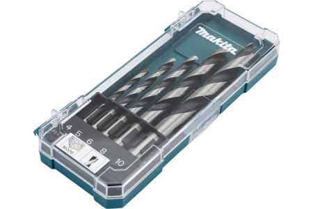 Набор сверл по дереву, 5 шт. (4,5,6,8,10 мм)  Makita D-72861