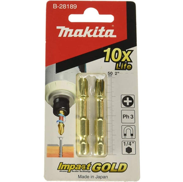 Насадка Impact Gold PH3, 50 мм, E-form (MZ), 2 шт Makita B-28189