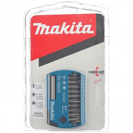 Набор бит Torsion, 25 мм, 11 шт Makita P-53724