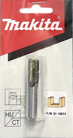 Фреза пазовая 10х20, S8, 2T Makita D-10073