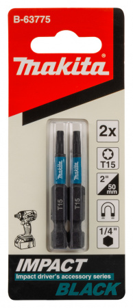 Насадка Impact Black T15, 50 мм, E-form (MZ), 2 шт Makita B-63775