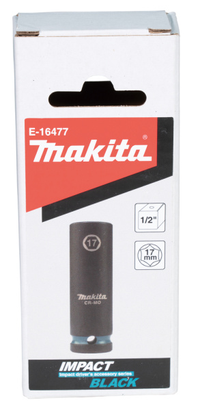 Ударная торцовая головка Impact Black 1/2, 17x81,5 мм Makita E-16477