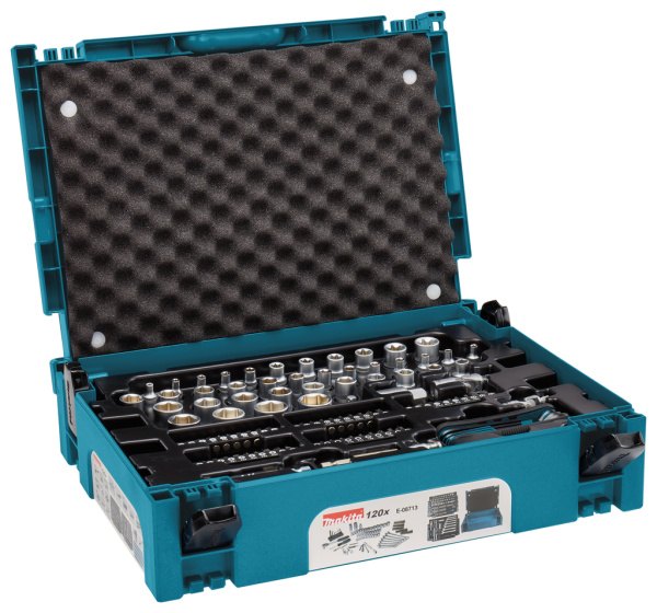Набор ключей, головок, бит 120 шт. Makita E-08713