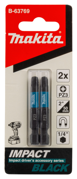Насадка Impact Black PZ3, 50 мм, E-form (MZ), 2 шт Makita B-63769