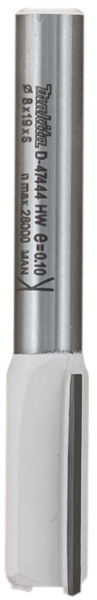 Фреза пазовая 8х19, S6, 2T Makita D-47444