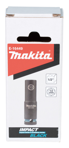 Ударная торцовая головка Impact Black 1/2, 13x81,5 мм Makita E-16449