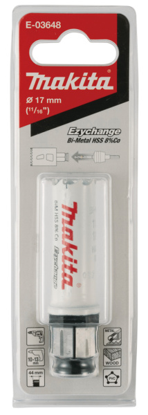 Коронка BiM, 17x44 мм, Ezychange Makita E-03648