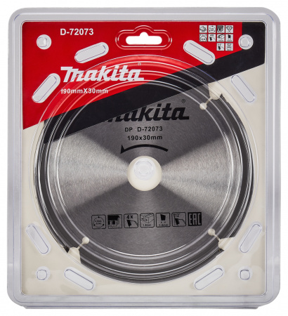 Пильный диск для фиброцементных плит, 190x30, 4T Makita D-72073