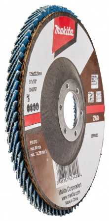 Лепестковый шлифовальный диск Z60, 125 мм Makita D-63797