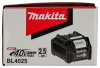 Аккумулятор XGT, Li-Ion, 40 В, 2.5 Ач, BL4025 Makita 191B36-3