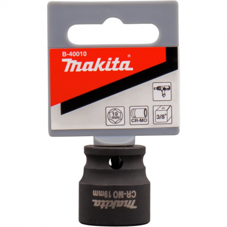 Ударный торцевой ключ 3/8, 19х30 мм для гайковёрта Makita B-40010