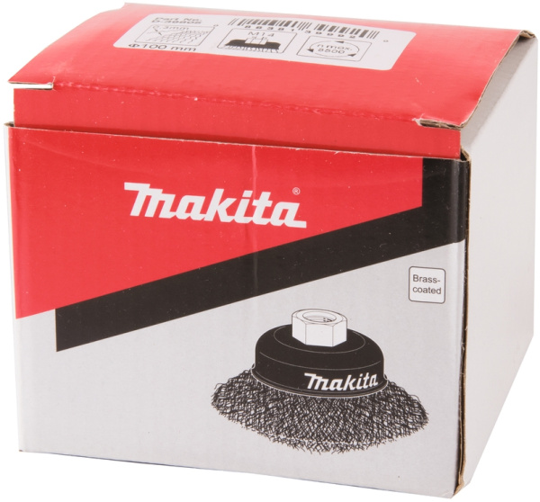 Чашечная щётка 100 мм с латунным покрытием M14 для УШМ Makita D-39805