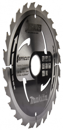 Пильный диск для дерева, 185x30x1.45, 24T, 23G, EFFICUT Makita E-08676