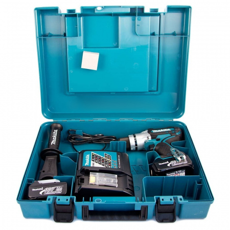 Аккумуляторная ударная дрель-шуруповерт Makita DHP454RFE