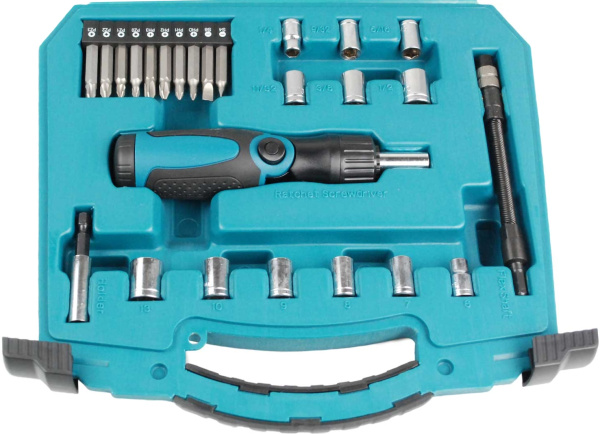 Набор насадок с реверсной отверткой 65 шт. CIRCLE Makita D-42020