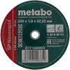 Абразивный отрезной диск по стали 230х1.9х22.23 Metabo 617168000
