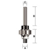 Стержень с гайкой для фрезы 23.8х8, S8 Makita D-12099