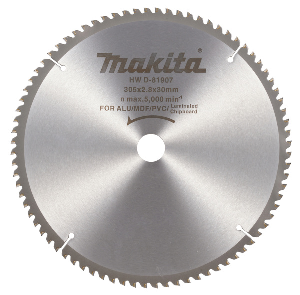 Пильный диск универсальный 305x30x2.8, 80T, 5G Makita D-81907