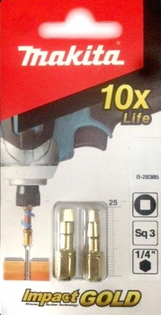 Насадка Impact Gold SQ3, 25 мм, C-form, 2 шт Makita B-28385